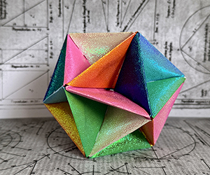 Radiant Icosahedral Polyhedron Origami